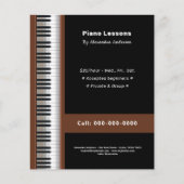 Prospectus 11,4 Cm X 14,2 Cm Cours de piano (Devant)
