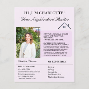 Prospectus 11,4 Cm X 14,2 Cm Création Immobilier Introduction Marketing