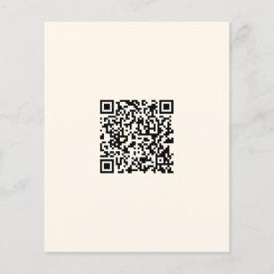 Prospectus 11,4 Cm X 14,2 Cm Créer instantanément un code QR Modifiable blanc