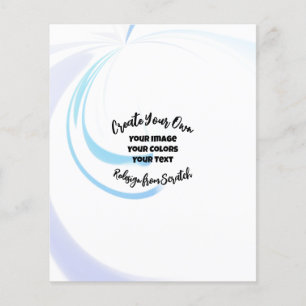 Prospectus 11,4 Cm X 14,2 Cm Créer votre propre Customisé