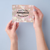 Prospectus 11,4 Cm X 14,2 Cm Créez votre propre (main)