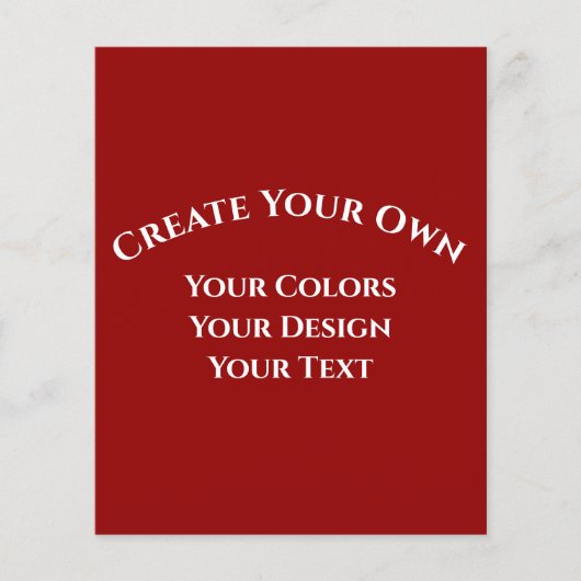 Prospectus 11,4 Cm X 14,2 Cm Créez votre propre (Devant)