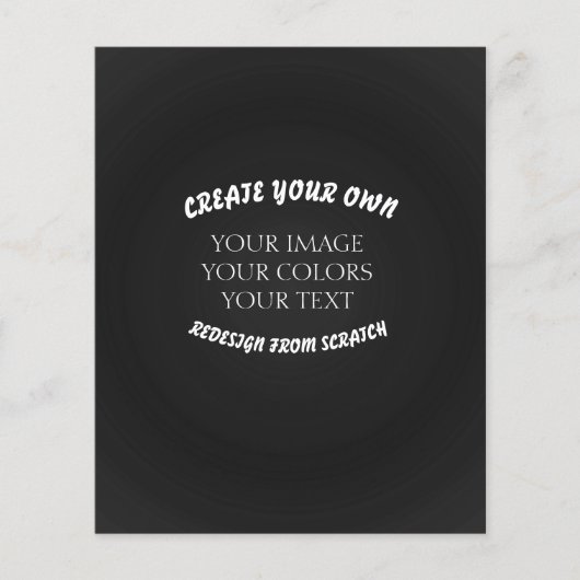 Prospectus 11,4 Cm X 14,2 Cm Créez votre propre (Devant)