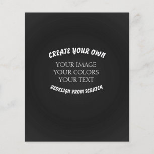 Prospectus 11,4 Cm X 14,2 Cm Créez votre propre