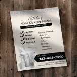 Prospectus 11,4 Cm X 14,2 Cm Crème de service de ménage de maison professionnel<br><div class="desc">Accueil Nettoyage de la crème de service domestique Flyers ménagers.</div>