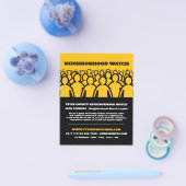 Prospectus 11,4 Cm X 14,2 Cm Crowd Design, NeighborWatch Community Advert (Simple)