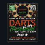 Prospectus 11,4 Cm X 14,2 Cm Dartboard Design, Darts Tournament<br><div class="desc">Dartboard Design,  Darts Tournament Advertising Flyers By The Business Card Store.</div>