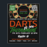 Prospectus 11,4 Cm X 14,2 Cm Dartboard Design, Darts Tournament<br><div class="desc">Dartboard Design,  Darts Tournament Advertising Flyers By The Business Card Store.</div>