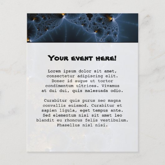 Prospectus 11,4 Cm X 14,2 Cm Déchirer des gelées - Art Fractal (Devant)