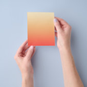 Prospectus 11,4 Cm X 14,2 Cm Dégradé rouge orange et jaune (main)
