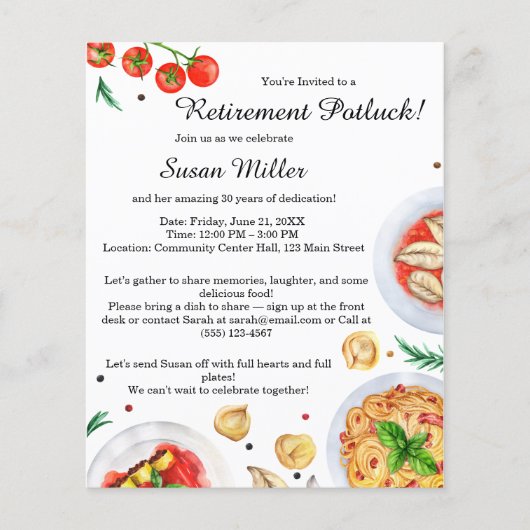 Prospectus 11,4 Cm X 14,2 Cm Demande de retraite (Devant)