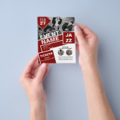 Prospectus 11,4 Cm X 14,2 Cm Dépliant BUDGET GRATUIT Design Aide Divertissement (main)