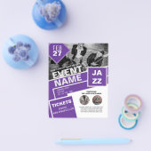 Prospectus 11,4 Cm X 14,2 Cm Dépliant BUDGET GRATUIT Design Aide Divertissement (Simple)