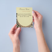 Prospectus 11,4 Cm X 14,2 Cm Dépliant Imprimé Léopard (main)