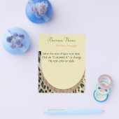 Prospectus 11,4 Cm X 14,2 Cm Dépliant Imprimé Léopard (Simple)