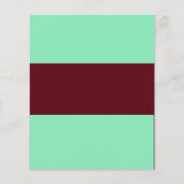 Prospectus 11,4 Cm X 14,2 Cm Dépliant vert et marron réglable (Devant)