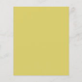 Prospectus 11,4 Cm X 14,2 Cm Dépliants Jaune Chaud Douce (Dos)