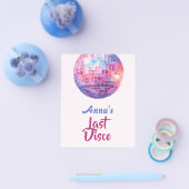 Prospectus 11,4 Cm X 14,2 Cm Dernière soirée Disco entre filles | Flyers roses (Simple)