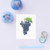 Prospectus 11,4 Cm X 14,2 Cm Des raisins. Aquarelle (Simple)