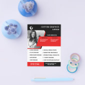 Prospectus 11,4 Cm X 14,2 Cm Design graphique (Simple)