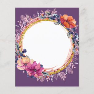 Prospectus 11,4 Cm X 14,2 Cm Design OWN Girl Party Mariage d'événement Annivers