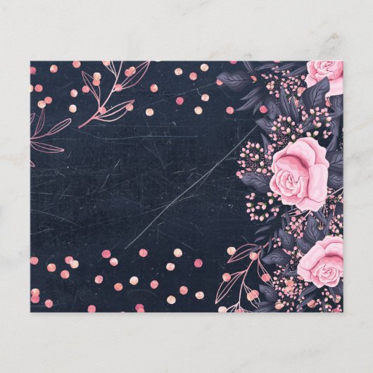 Prospectus 11,4 Cm X 14,2 Cm Design OWN Rosegold Metallic Event Business (Devant)