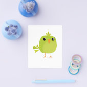 Prospectus 11,4 Cm X 14,2 Cm Dessin d'oiseau vert (Simple)