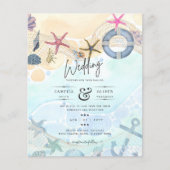 Prospectus 11,4 Cm X 14,2 Cm Destination Beach Wedding Coastal (Devant)