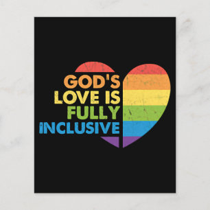 Prospectus 11,4 Cm X 14,2 Cm Dieu Gay Chrétien Lgbt