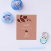 Prospectus 11,4 Cm X 14,2 Cm Dîner de répétition budgétaire Invitations Terraco (Simple)