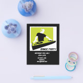 Prospectus 11,4 Cm X 14,2 Cm DJ Dance Party Retro Discothèque discothèque (Simple)