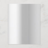 Prospectus 11,4 Cm X 14,2 Cm Douche nuptiale argent eucalyptus invitation budge (Dos)