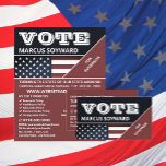 Prospectus 11,4 Cm X 14,2 Cm Drapeau américain, Campagne politique<br><div class="desc">Etats-Unis Drapeau Design,  Campagne Politique Publicité Flyer par The Carte de visite Store.</div>