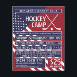 Prospectus 11,4 Cm X 14,2 Cm Drapeau Américain, Hockey Camp Annonce<br><div class="desc">Drapeau Américain,  Dépliants Publicitaires De Camp De Hockey Par Le Magasin Carte de visite.</div>