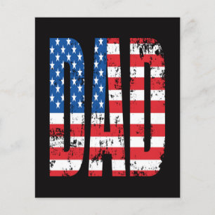 Prospectus 11,4 Cm X 14,2 Cm drapeau american dad