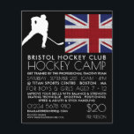 Prospectus 11,4 Cm X 14,2 Cm Drapeau britannique, Joueur de hockey, Publicité d<br><div class="desc">Drapeau Britannique,  Joueur De Hockey,  Circulaires Publicitaires De Camp Par Le Magasin Carte de visite.</div>