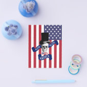 Prospectus 11,4 Cm X 14,2 Cm Drapeau patriotique américain (Simple)