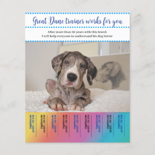 Prospectus 11,4 Cm X 14,2 Cm Dresseur de Dogue Allemand