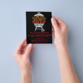 Prospectus 11,4 Cm X 14,2 Cm Drôle Flyer BBQ (main)