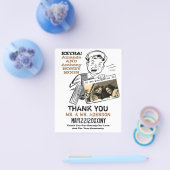 Prospectus 11,4 Cm X 14,2 Cm Drôle photo merci (Simple)