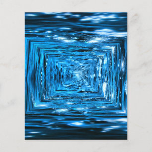 Prospectus 11,4 Cm X 14,2 Cm eau-366587 eau aqua liquide de réflexion concent
