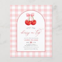 Eau-couleur BUDGET Cherry sur le dessus bébé fille