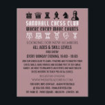 Prospectus 11,4 Cm X 14,2 Cm Échecs, Club d'échecs Circulaire publicitaire<br><div class="desc">Chess Pièces,  Chess Club Des Flyers Publicitaires Par Le Magasin Carte de visite.</div>