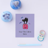 Prospectus 11,4 Cm X 14,2 Cm Éffrayant Chat Halloween Citrouille Pop Art (Simple)