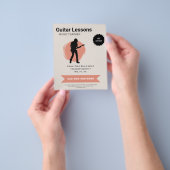 Prospectus 11,4 Cm X 14,2 Cm Electric Guitar Lessons Flyer (main)