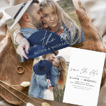 Prospectus 11,4 Cm X 14,2 Cm Élégant budget Enregistrer la date de la photo man<br><div class="desc">Budget Mariage budgétaire manuscrit Enregistrez les Cartes de dates qui ont une photo à l'avant et à l'arrière. Les cartes Save the Date Fall, Automne, Hiver, Printemps ou Été contiennent une typographie manuscrite moderne lettrée cursive qui sont élégantes, simples et modernes à utiliser après que vous minimaliste simple célébration de...</div>