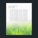 Prospectus 11,4 Cm X 14,2 Cm Élégant Dentaire Vert Grass frais<br><div class="desc">Élégant Flyers De Grass Vert Frais.</div>