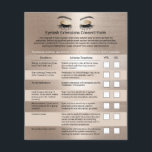 Prospectus 11,4 Cm X 14,2 Cm Elegant Gold Eyelash Extensions Responsabilité Ren<br><div class="desc">Eyelash Extension Responsabilité Renonciation & Release Form Gold Flyers.</div>