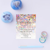 Prospectus 11,4 Cm X 14,2 Cm Elégant Holographe Parties scintillant maquillage  (Simple)