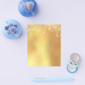 Prospectus 11,4 Cm X 14,2 Cm Elégant prospectus blanc or (Simple)